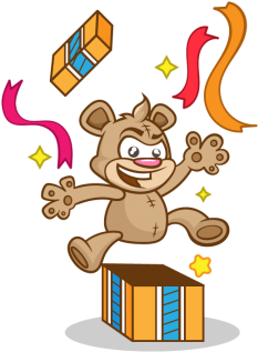 Birthday Card With Cute Bear, Birthday, Bear, Card - Birthday (360x360), Png Download