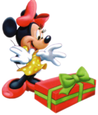 Minnie Mouse Head Png Images Vectors And Psd Files - Free Clipart Christmas Surprise (344x400), Png Download