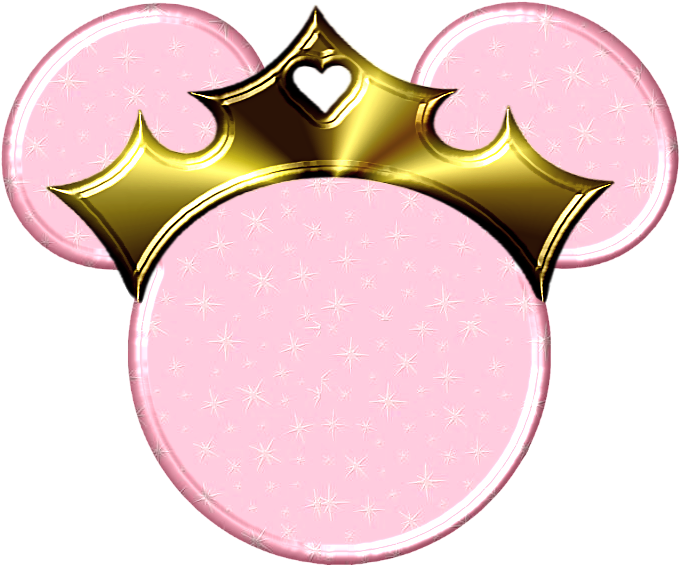Minnie Heads Witbaby Minnie Mouse Free Printables - Minnie Head With Crown (792x612), Png Download