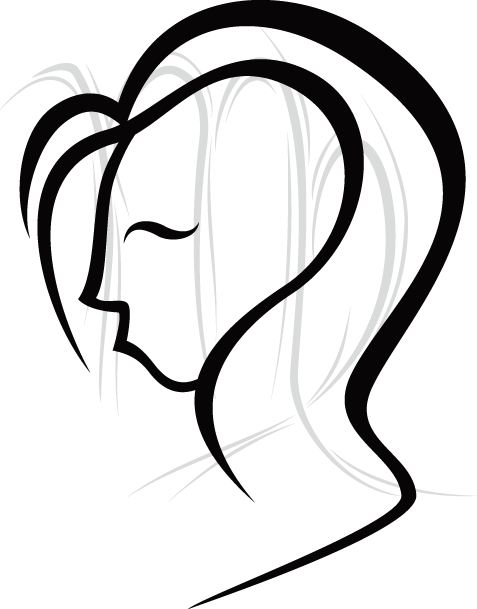 Clipart Black And White Download Astrological Virgo - Virgo (477x609), Png Download