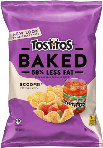 Tostitos® Baked Scoops ® Tortilla Chips - Nutrition Information Tostitos Baked Scoop (334x483), Png Download