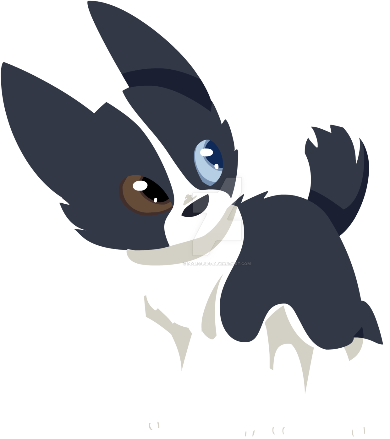 Clip Art Free Library Collection Of Border High Quality - Cute Border Collie Drawing (1600x1459), Png Download