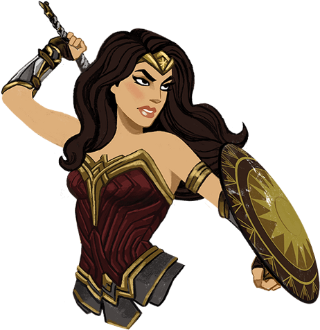 Wonder Woman Imessage Stickers (480x480), Png Download