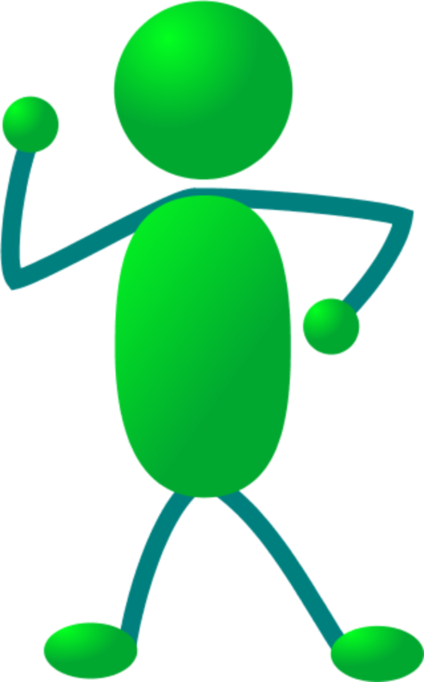 Clip Art Stick Man - Stick Figures In Color (600x965), Png Download