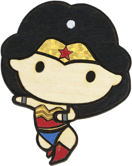 Wood Mood Stickers - Justice League Chibi Comic (601x601), Png Download