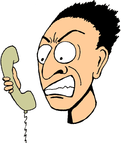 Communication Clip Art - Mad Customer Clipart Png (400x470), Png Download