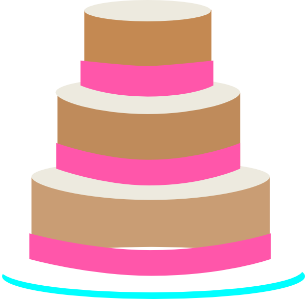 Wedding Cake Clipart Transparent - Clip Art (600x587), Png Download