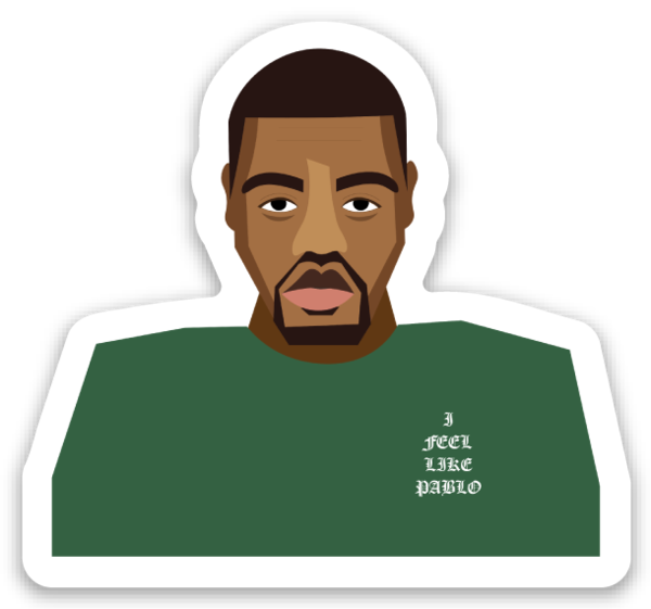 Kanye - Kanye West (600x561), Png Download