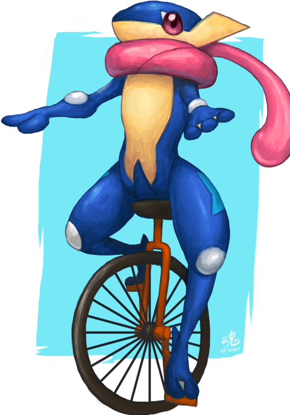 For Some Reason In The Pokemon Universe Greninja Has - Greninja Dat Boi (1200x841), Png Download