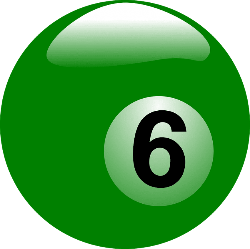 Free Png Billiard Ball Png Images Transparent - Billiard Ball 6 Png (850x846), Png Download