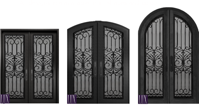Available In Both Double And Single Door Configuration - Iron Door Design Png (735x402), Png Download