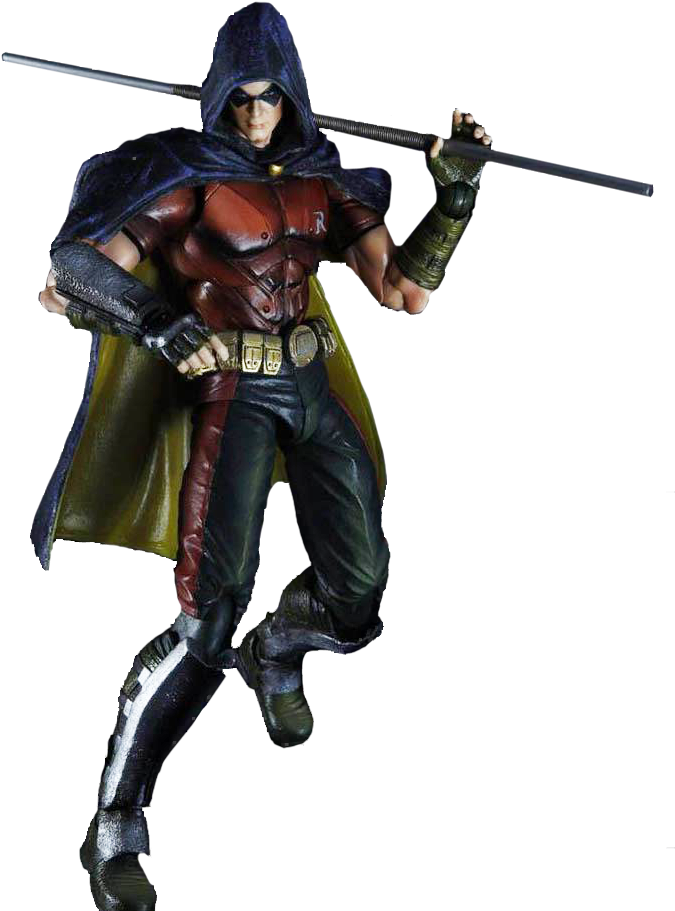 Arkham City Robin Png Transparent Image - Batman Arkham City Play Arts Kai Robin Version (682x929), Png Download