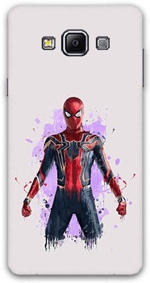 Spider Man Samsung A7 Mobile Case - Spider Man Infinity War Drawing (600x600), Png Download