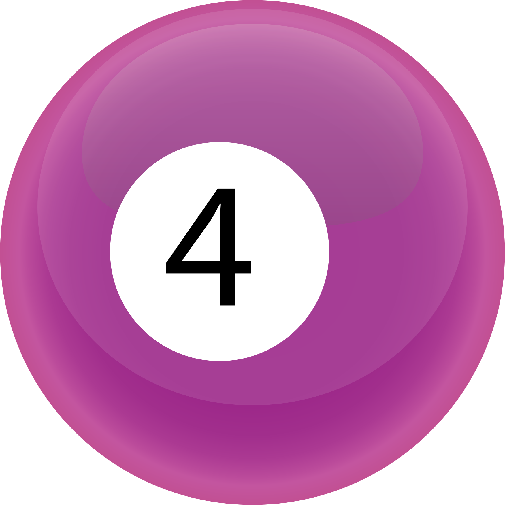 Billiard Ball Clipart Solid - Billiard Ball (1752x1752), Png Download