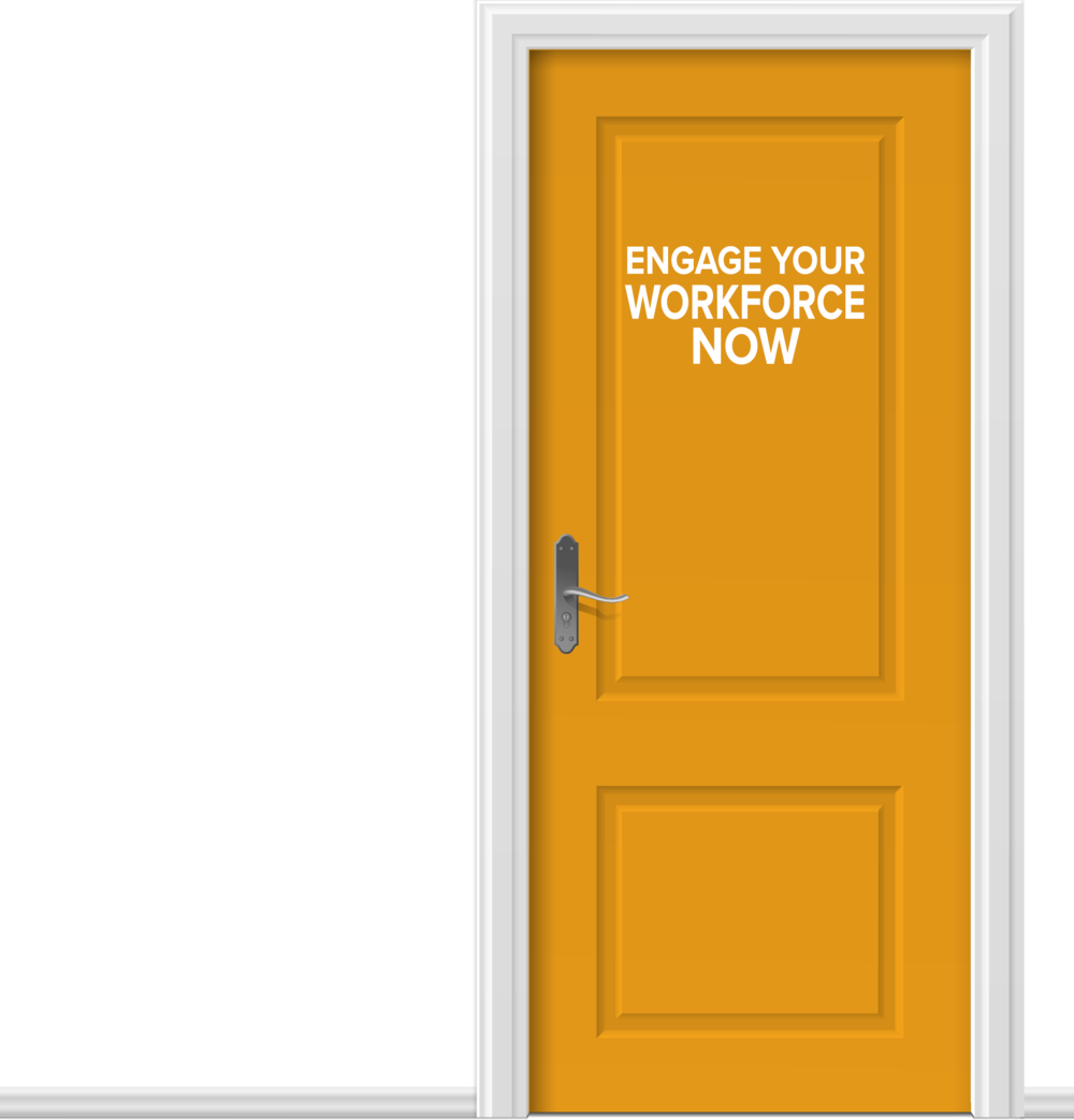 Orange Door White Text (1000x1043), Png Download