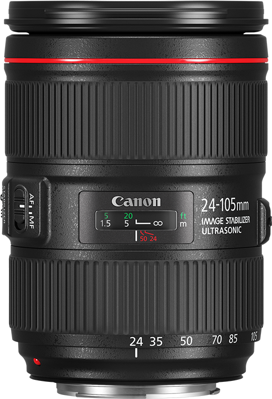 Ef 24-105mm F/4l Is Ii Usm - Canon Ef 24 105 Mm F/4 L Is Ii Usm Zoom Lens (1020x800), Png Download