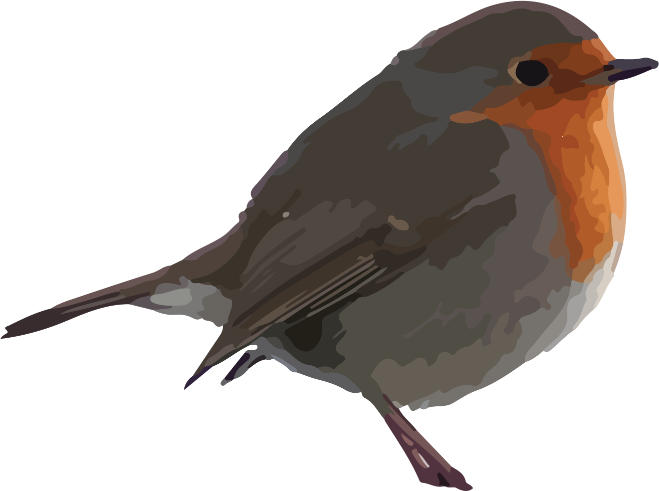 Free Bird Clipart - Robin Clipart (1446x1092), Png Download