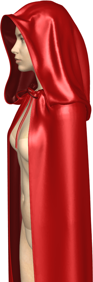 Md150 Marvelous Designer Hooded, Multi-piece & Super - Marvelous Designer Hooded Robe (1081x1174), Png Download