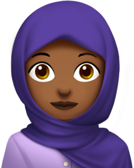 16 Year Old Muslim Girl Is Responsible For Apple's - Hijab Emoji Png (644x644), Png Download