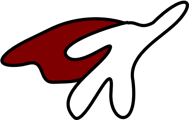 Super Hero K Clip Art - Super Heroe Cape Png (600x396), Png Download