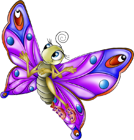 Glamorous Collection Pics Of Cartoon Butterfli Very - Butterfly Clipart (600x600), Png Download