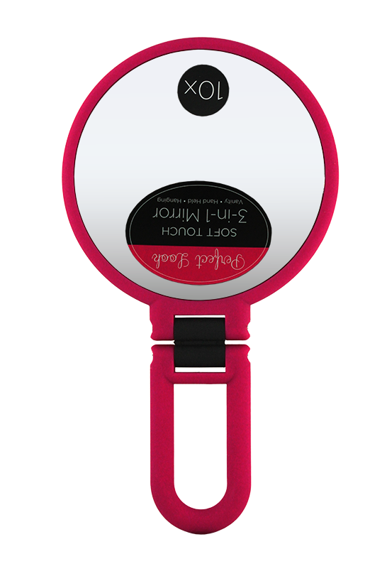Soft Touch 3 In 1 Mirror 1x/10x - Keychain (611x817), Png Download