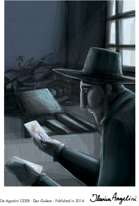 Der Golem - Cideb - Sitting (597x735), Png Download