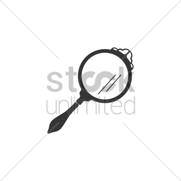 Mirror Clipart Vector Hand (600x600), Png Download