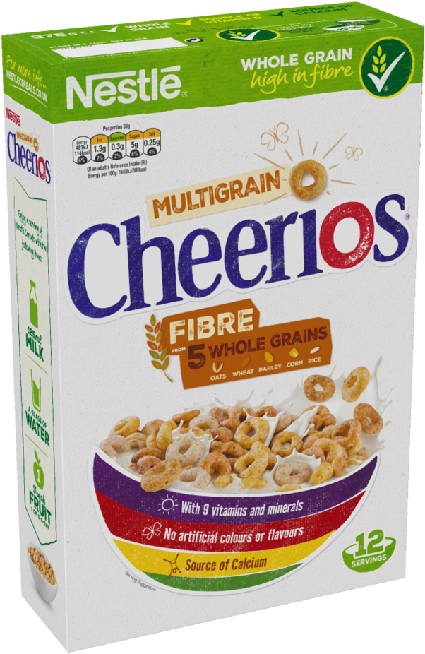 Www - Nestle-cereals - Com - Nestle Multigrain Cheerios (752x1003), Png Download