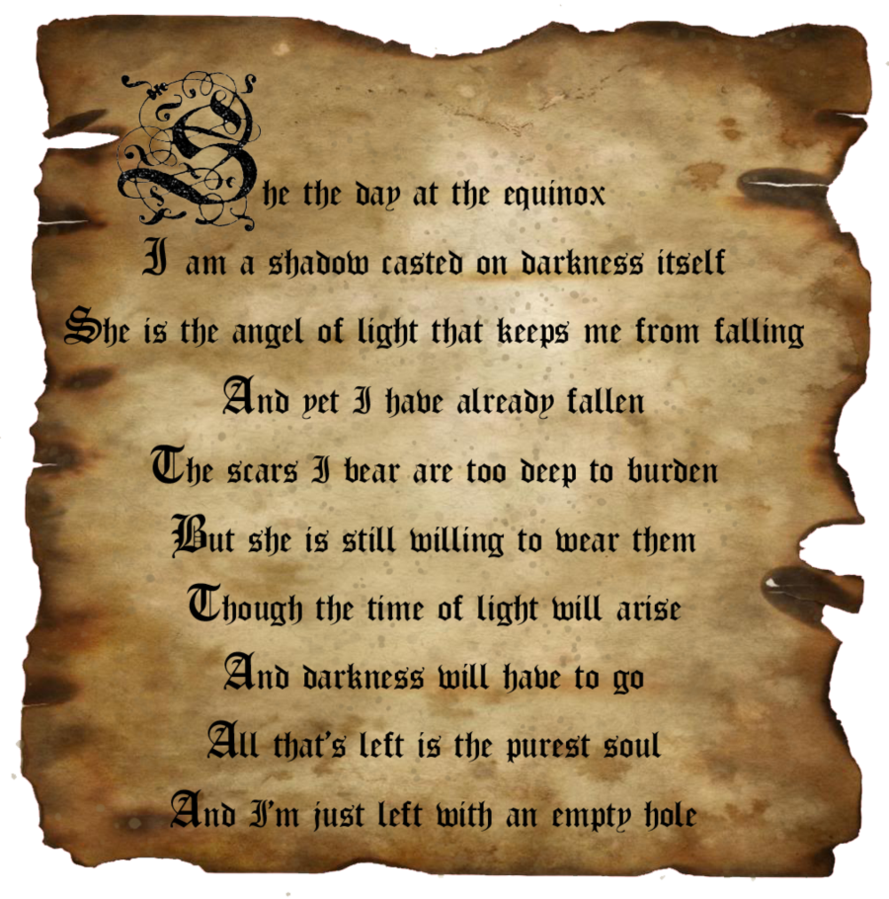Love, S For Him From Her, Search Results, Calendar - Poem Of Dark Love (889x899), Png Download