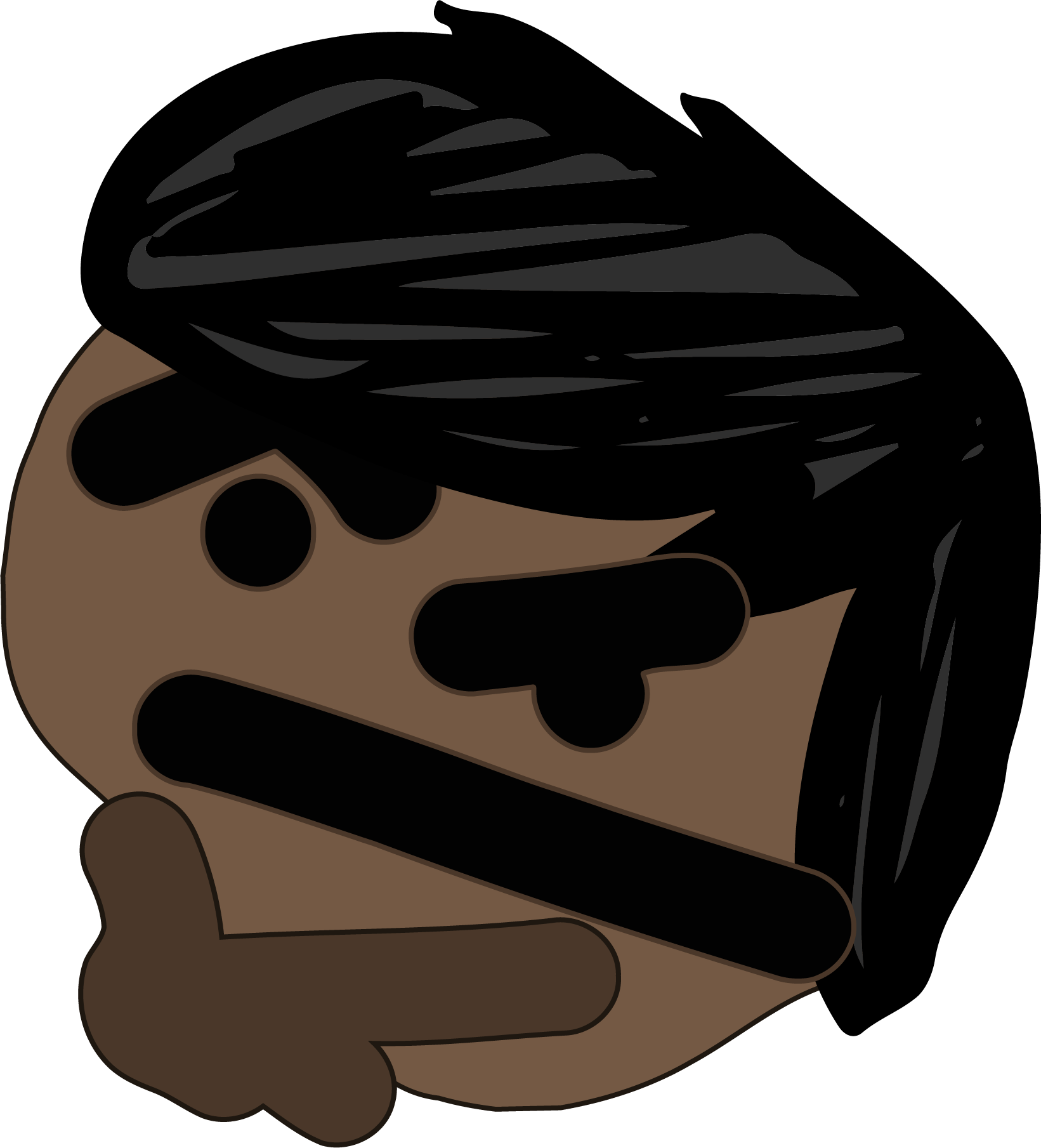 Jooshthonk - Thumb - - Emoji (1641x1809), Png Download