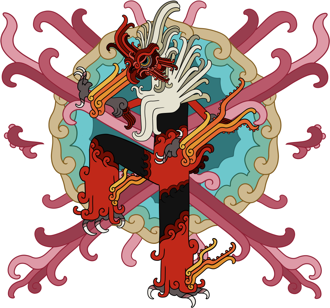 Pokemayan Blaziken Backgrounda Revised Version Of An - Mayan Style Art (1138x1081), Png Download