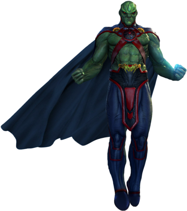 Martian Manhunter Png - Martian Manhunter White Background (700x760), Png Download