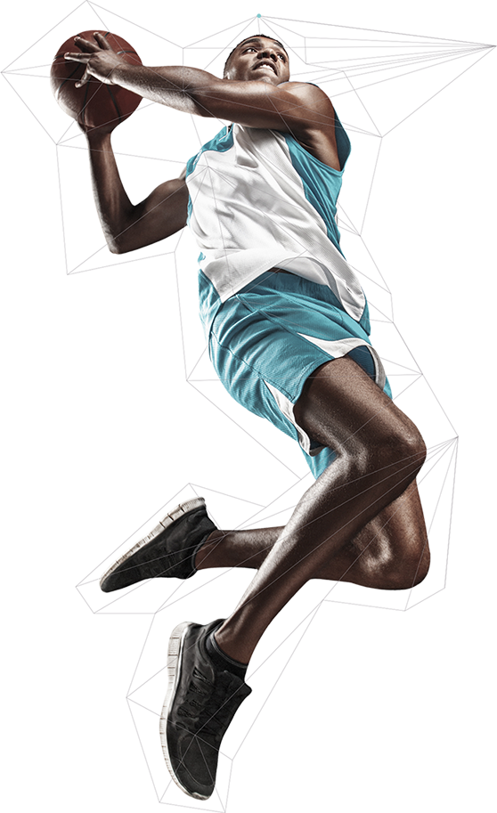 Basketball Player 03 - Mit Engineers Men's Basketball (558x913), Png Download