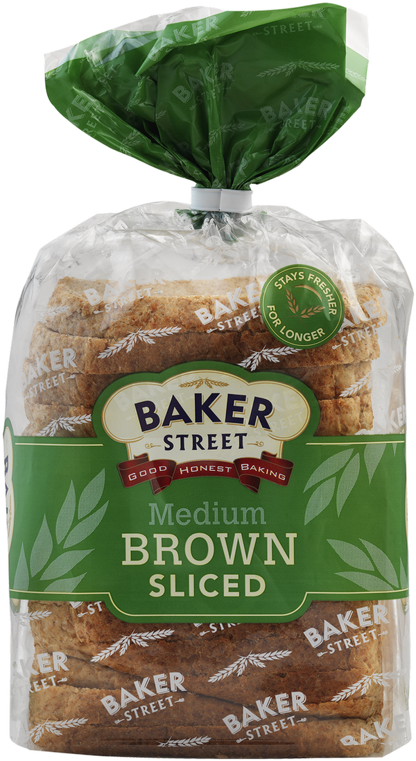 Baker Street Soft Sliced Brown Bread - Baker Street (762x1280), Png Download