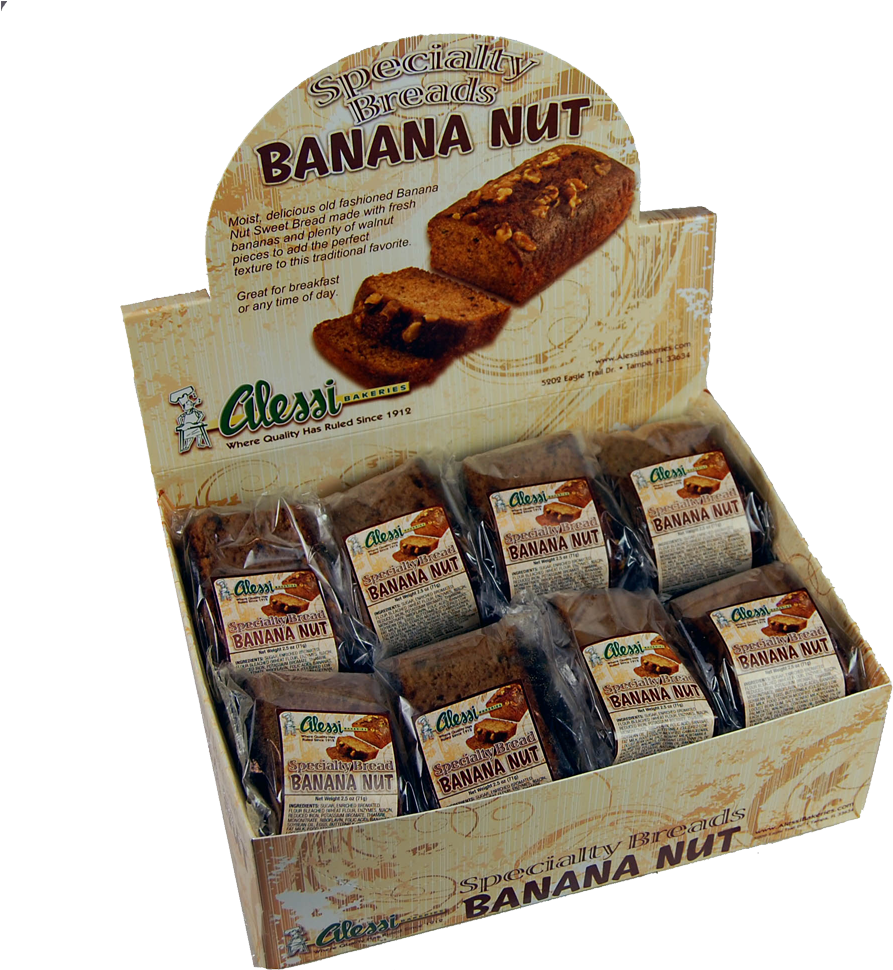 Banana Nut Specialty Bread Slices Moist, Delicious - Pepperoni (1004x1027), Png Download