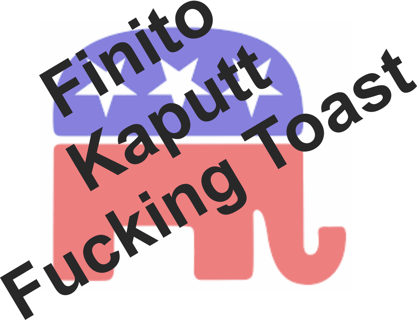 The Death Of The Republican Party (1338x1028), Png Download