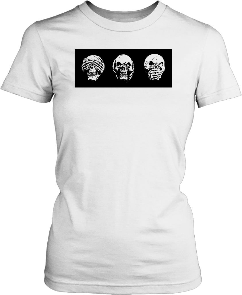 Skull No Evil Tee - Funny T Shirts Computer (1024x1024), Png Download
