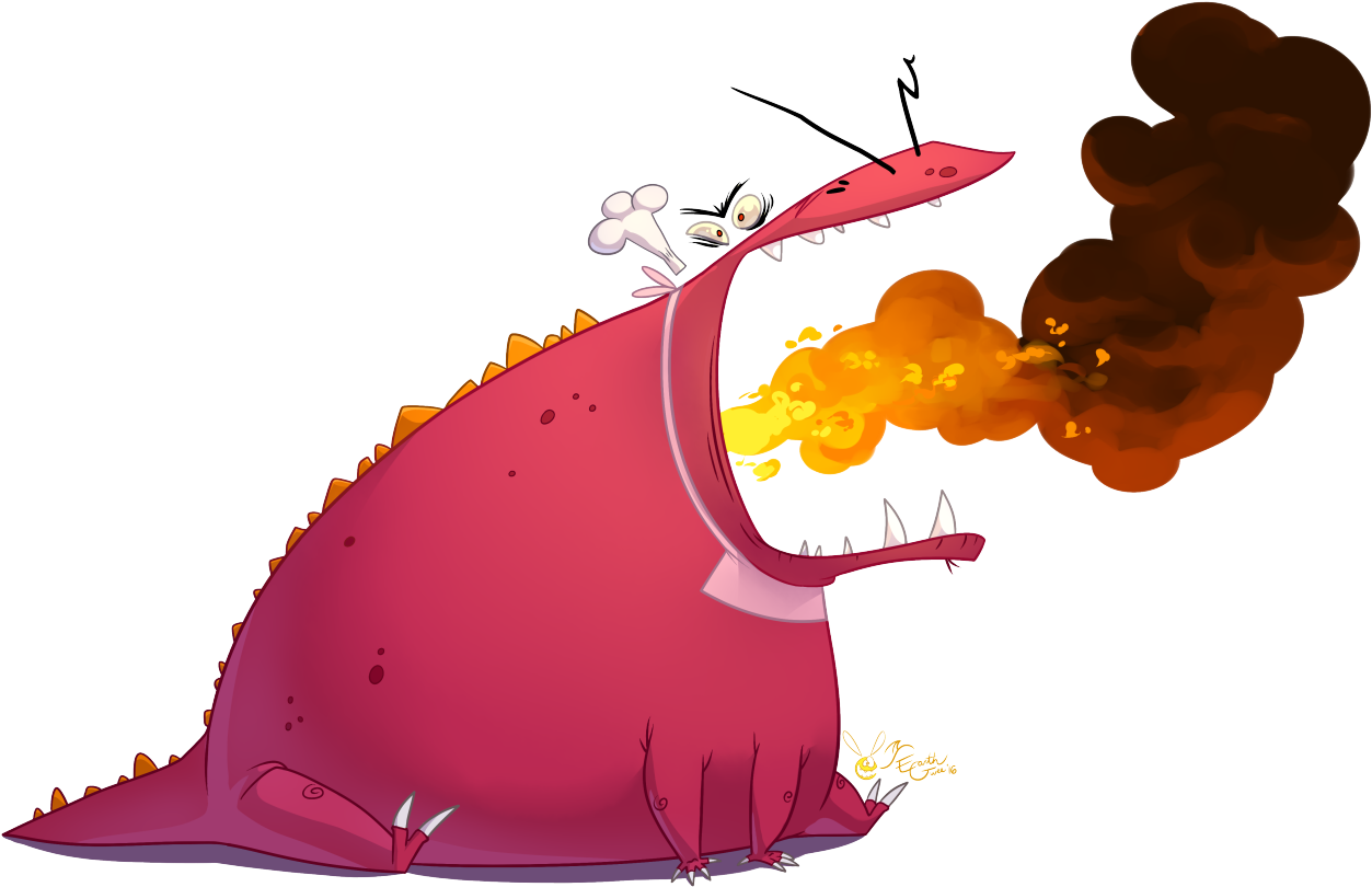 For @bradandezart's Rayman Origins Art Jam - Rayman Origins Dragon Chef (1280x853), Png Download