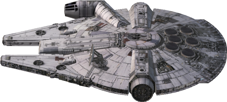 Millennium Falcon 3d - Tank (880x660), Png Download