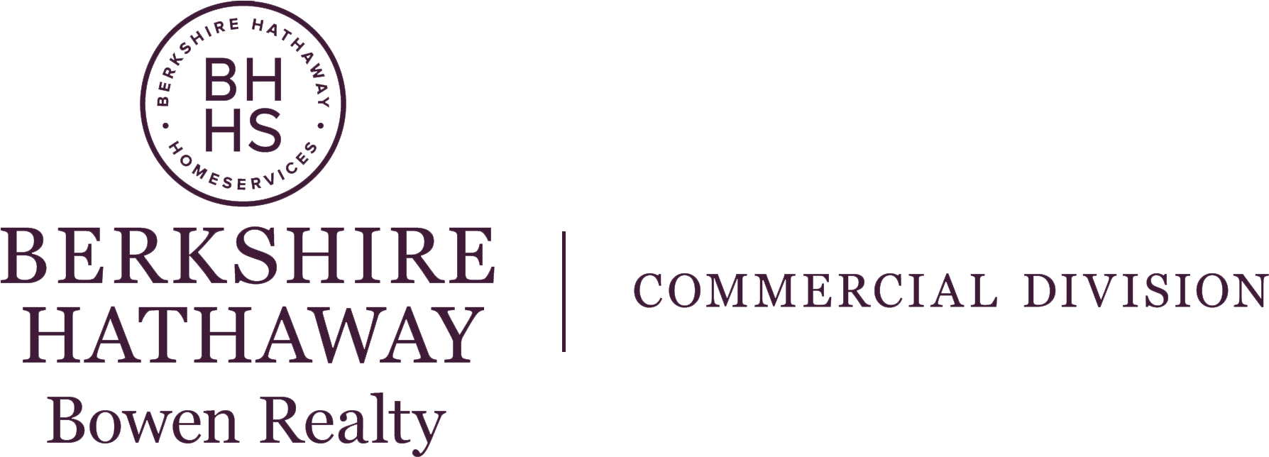 Bowen Commercial Logo Wide Dark - Berkshire Hathaway (1855x706), Png Download