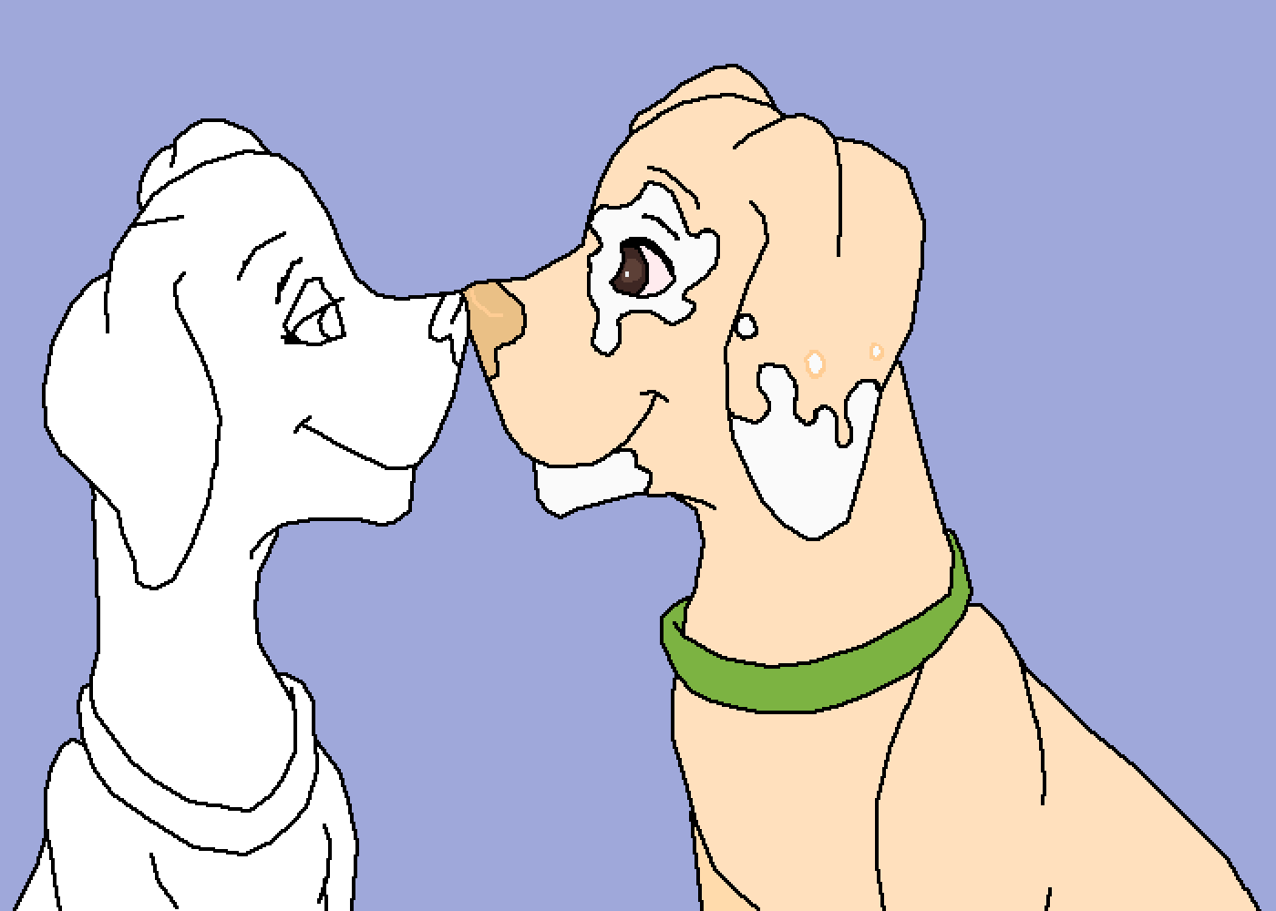 Doggo Love - Dog Yawns (1400x1000), Png Download