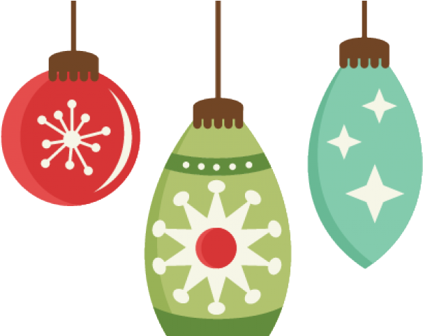 Drawn Christmas Ornaments Merry Christmas Banner - Clipart Christmas Ornaments (640x480), Png Download