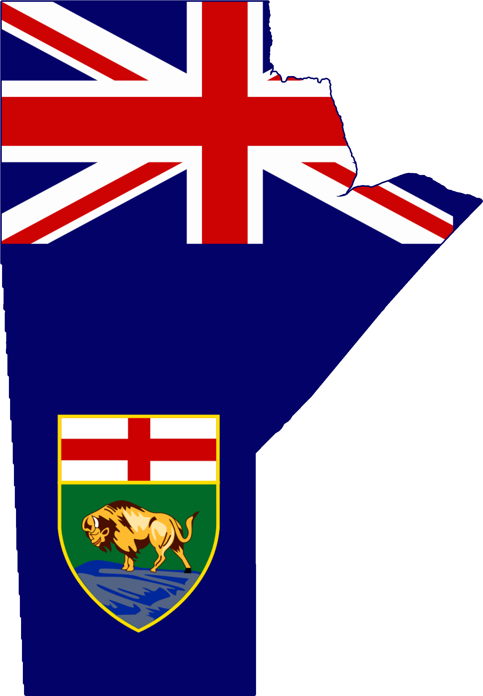 Flag Map Of Manitoba - Sea Cadet Corps Flag (2000x2466), Png Download