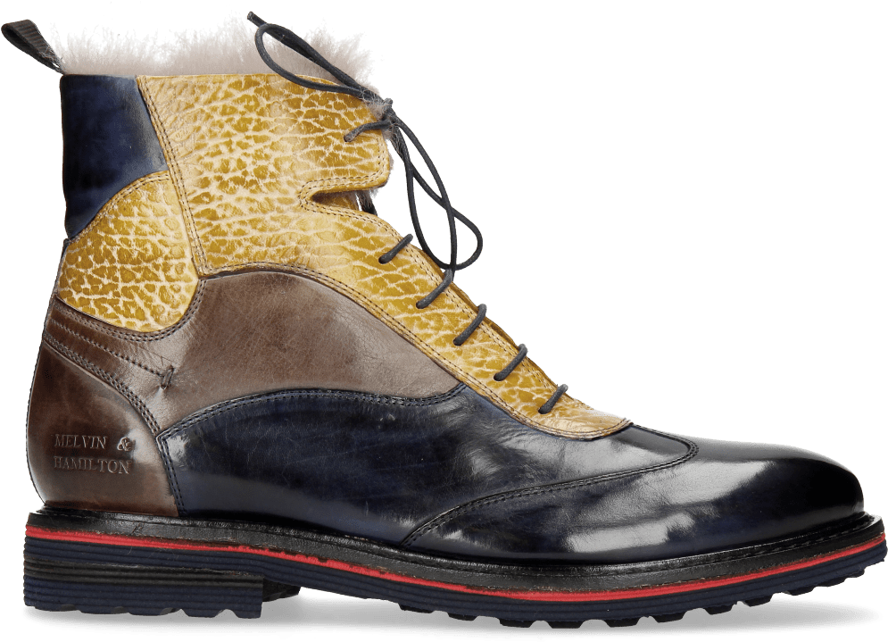 Ankle Boots Amelie 68 Navy Brazil Stone Ocra - Work Boots (1024x1024), Png Download