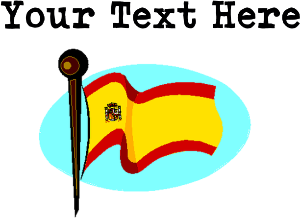 Custom Spain Flag Flask Necklace - Graphic Design (700x700), Png Download