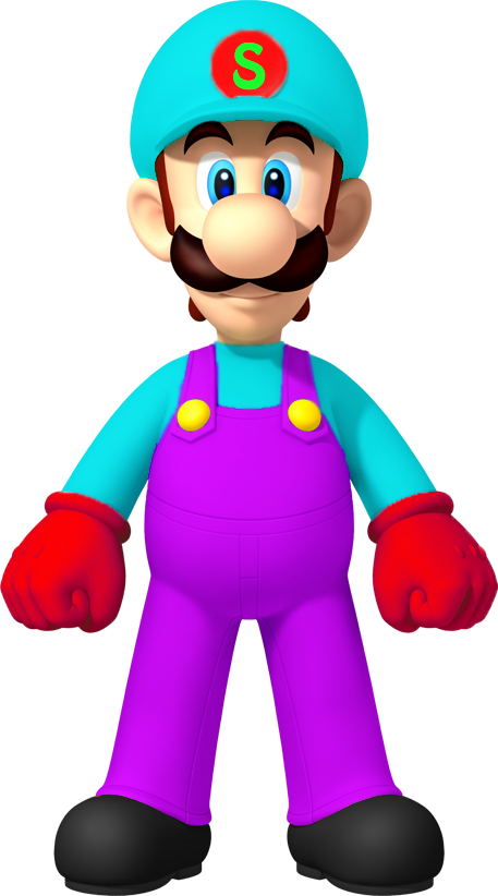 Png - Luigi Mario (457x822), Png Download