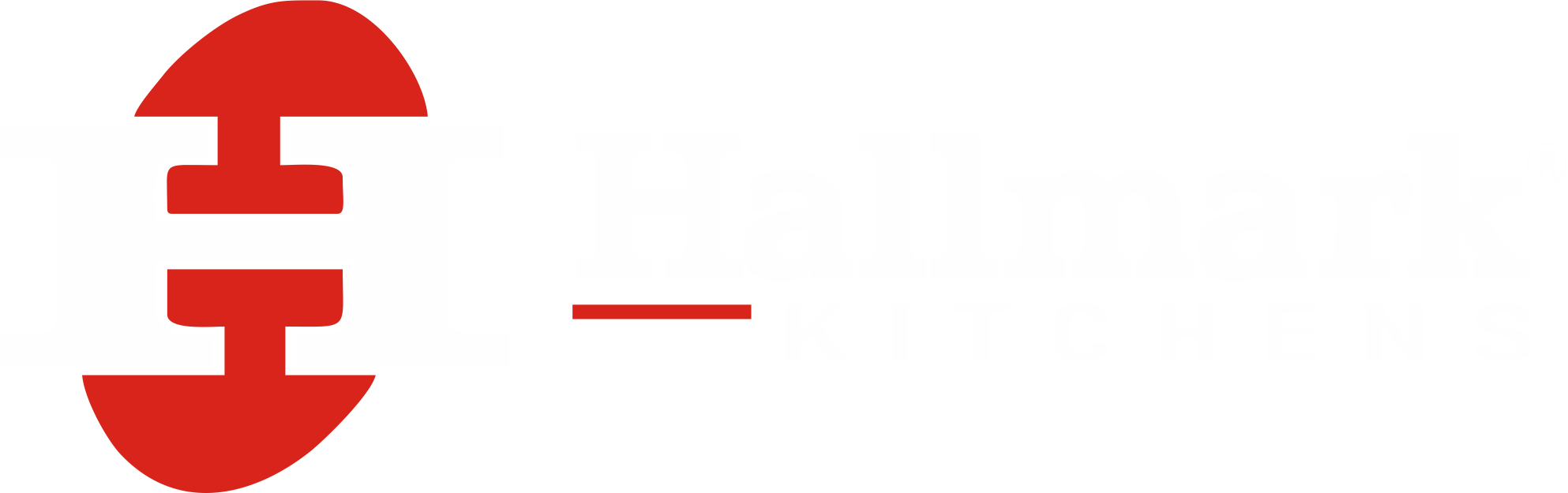 Hallmark Kitchens Logo White - Flag (1986x625), Png Download