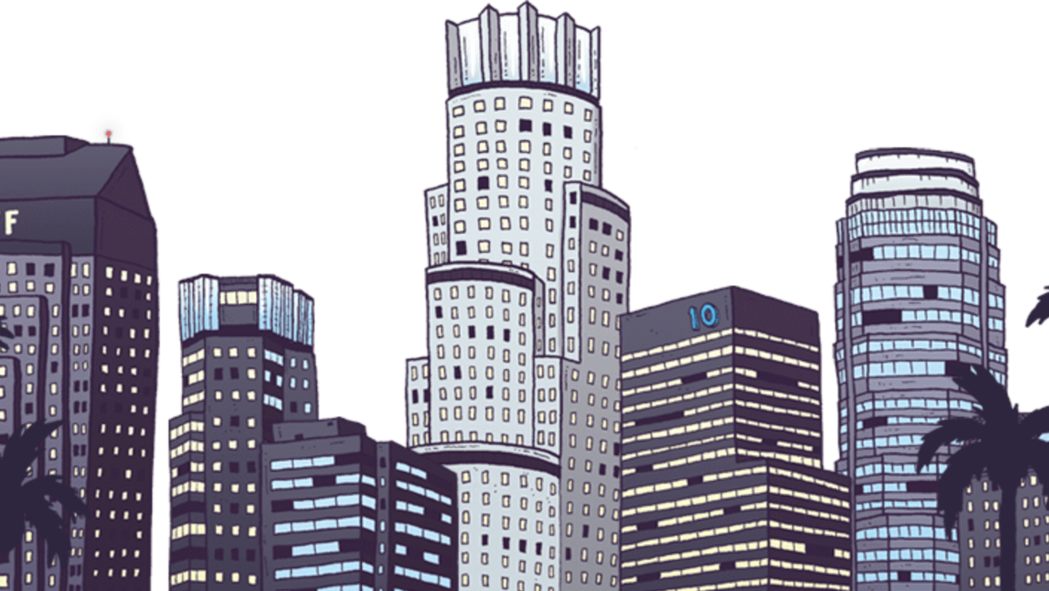 Fyf Fest - Los Angeles Building Png (1049x591), Png Download