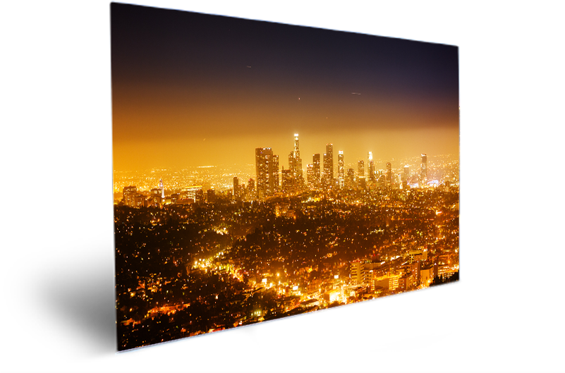 Downtown Los Angeles Skyline Orange - Skyline (800x600), Png Download